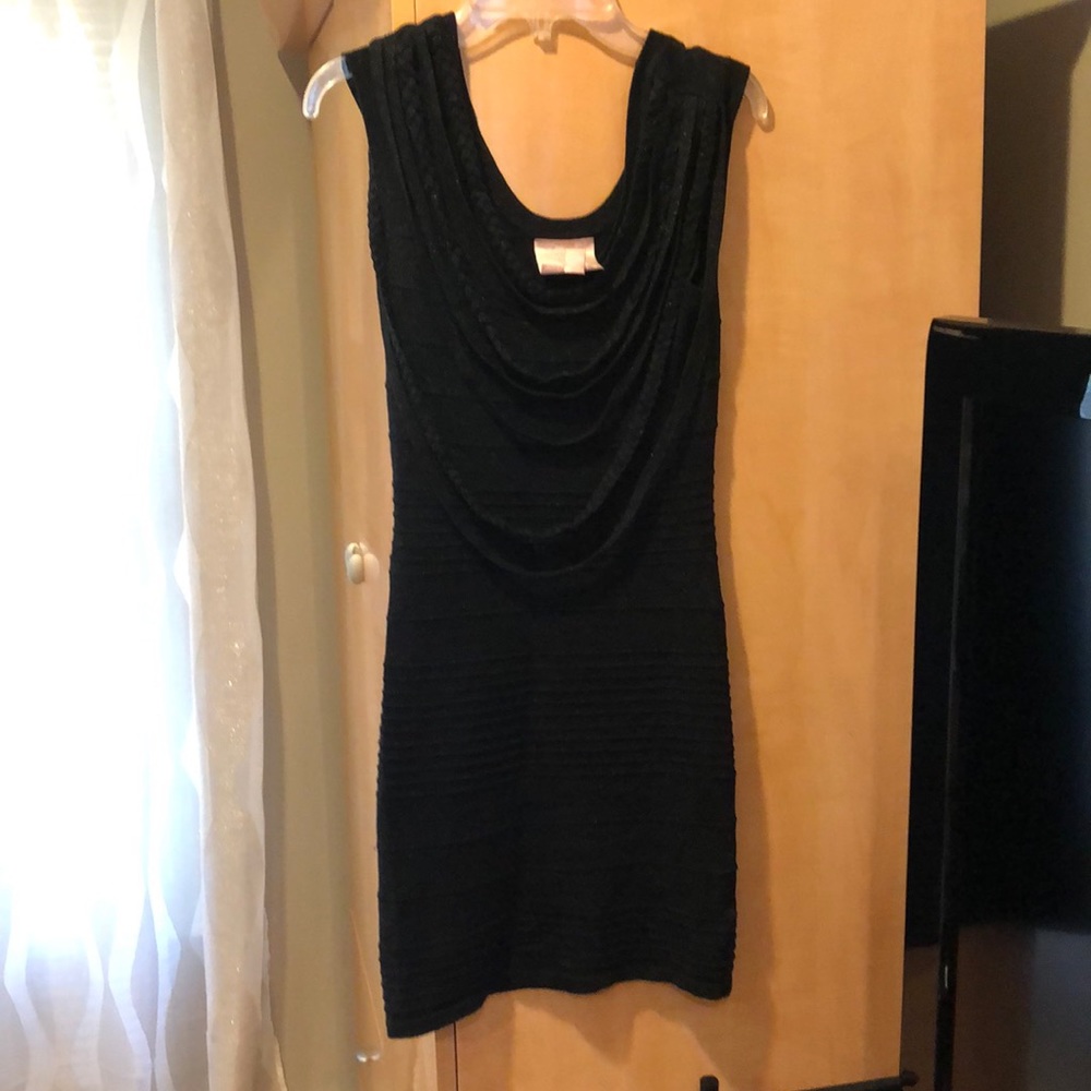 Black mini dress